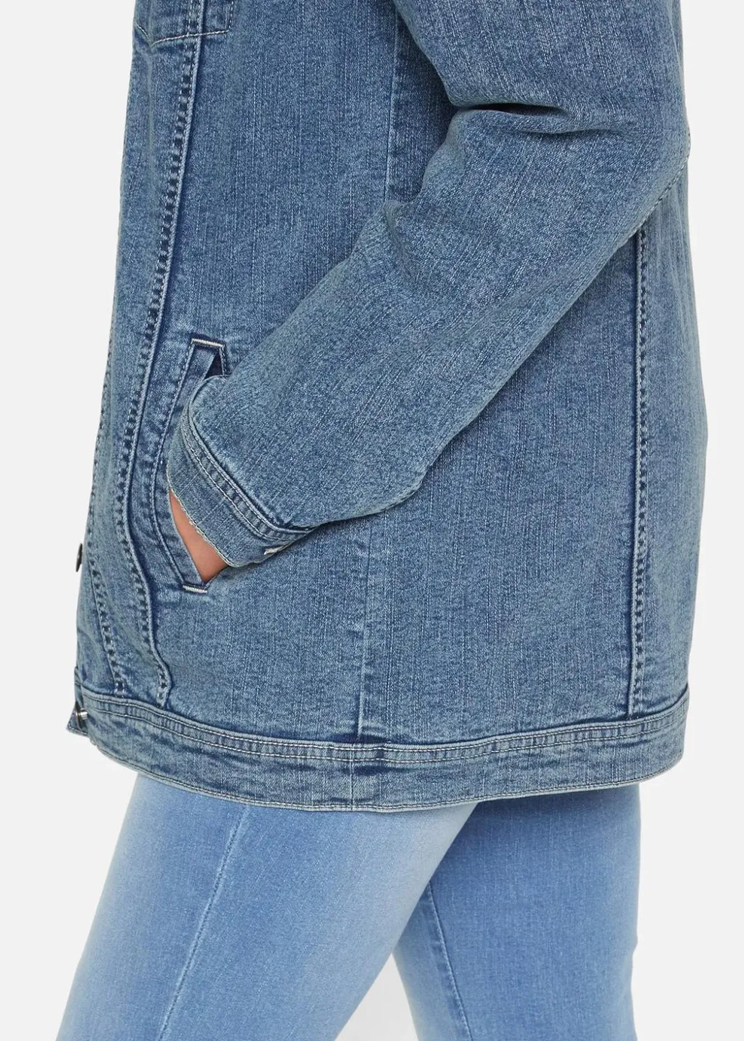 Clearance Stretch-Jeansjacke, Boyfriend Damen Bekleidung·Hosen|Jacken & Mäntel