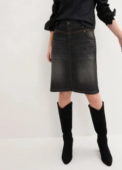 Damen bonprix Bekleidung·Sportbekleidung|Röcke|Stretch-Jeansrock