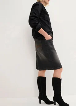 Damen bonprix Bekleidung·Sportbekleidung|Röcke|Stretch-Jeansrock