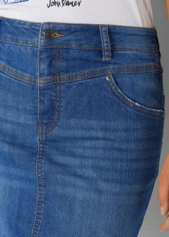 Hot Stretch-Jeansrock Damen Röcke|Bekleidung·Sportbekleidung