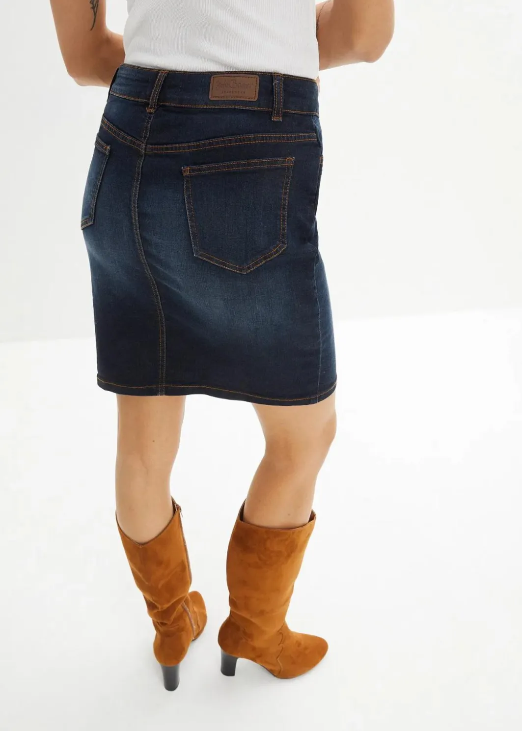Damen bonprix Bekleidung·Sportbekleidung|Röcke|Stretch-Jeansrock
