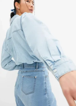 New Stretch-Jeansrock, High Waist Damen Bekleidung·Sportbekleidung|Röcke