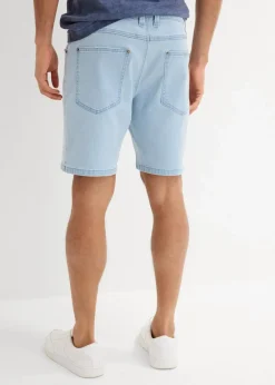 Sale Stretch-Jeans-Shorts, Loose Fit extra weit Herren Jeans|Shorts