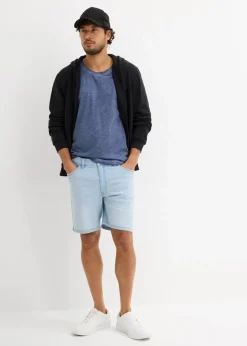 Sale Stretch-Jeans-Shorts, Loose Fit extra weit Herren Jeans|Shorts