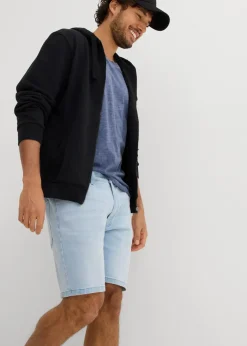 Sale Stretch-Jeans-Shorts, Loose Fit extra weit Herren Jeans|Shorts