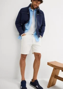 Herren bonprix Große Größen|Shorts|Stretch-Jeans-Shorts, Loose Fit extra weit