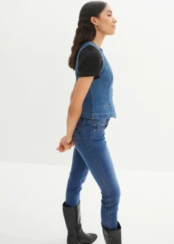 Hot Stretch-Jeansweste Damen Bekleidung·Hosen|Jacken & Mäntel