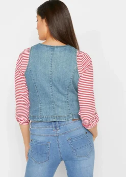 Damen bonprix Jacken & Mäntel|Bekleidung·Hosen|Stretch-Jeansweste