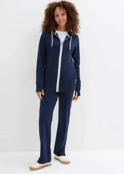 Damen bonprix Bekleidung·Blusen & Tuniken|Bekleidung·Kleider|Stretch-Jogginganzug aus Baumwolle (2-tlg.Set)