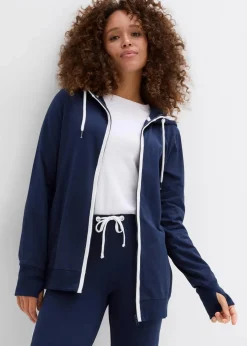 Damen bonprix Bekleidung·Blusen & Tuniken|Bekleidung·Kleider|Stretch-Jogginganzug aus Baumwolle (2-tlg.Set)