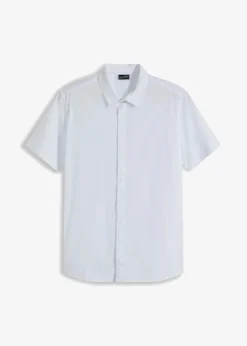 Herren bonprix Große Größen|Hemden|Stretch-Kurzarmhemd, Slim Fit