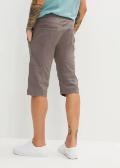 New Stretch-Long-Bermuda mit Komfortschnitt, Regular Fit Herren Große Größen|Shorts