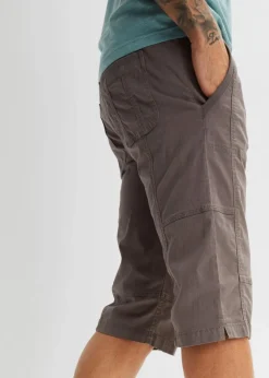 New Stretch-Long-Bermuda mit Komfortschnitt, Regular Fit Herren Große Größen|Shorts