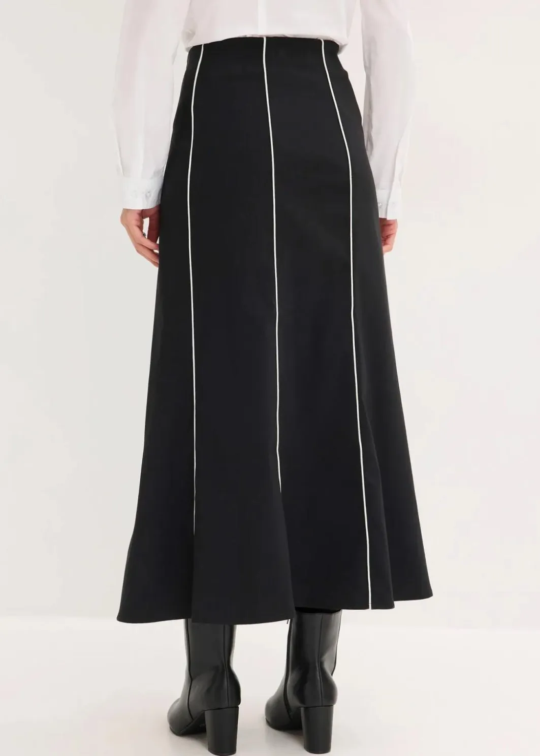 New Stretch-Maxirock aus Bengalin Damen Bekleidung·Sportbekleidung|Röcke