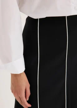 New Stretch-Maxirock aus Bengalin Damen Bekleidung·Sportbekleidung|Röcke