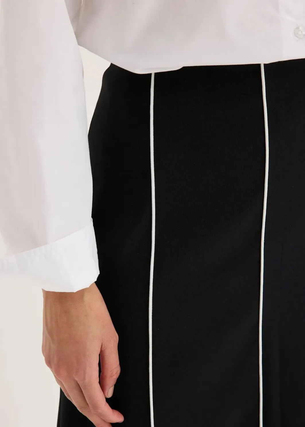 New Stretch-Maxirock aus Bengalin Damen Bekleidung·Sportbekleidung|Röcke