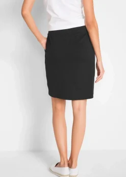 Clearance Stretch-Rock aus Bio-Baumwolle mit Stretch Damen Basics|Röcke