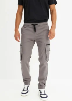 Outlet Stretch-Schlupfhose mit Cargotaschen, Regular Fit Herren Große Größen|Hosen