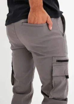 Outlet Stretch-Schlupfhose mit Cargotaschen, Regular Fit Herren Große Größen|Hosen