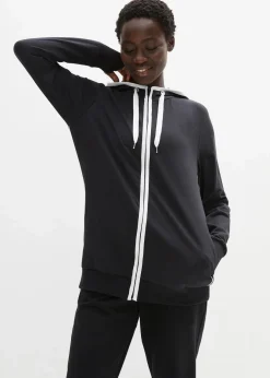 Damen bonprix Bekleidung·Blusen & Tuniken|Sweat|Stretch-Sweatjacke mit Baumwolle