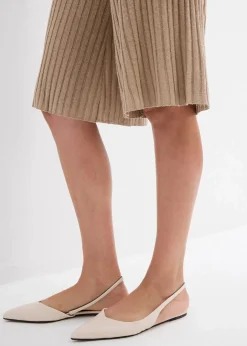 Damen bonprix Shorts|Hosen|Strick-Bermuda mit hohem Bund aus Viskose-Mix