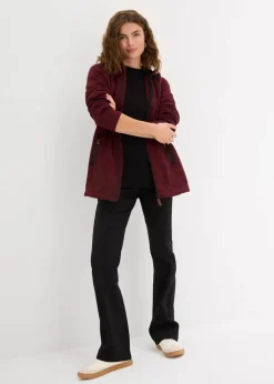 Damen bonprix Bekleidung·Blusen & Tuniken|Bekleidung·Hosen|Strickfleecejacke mit Kapuze