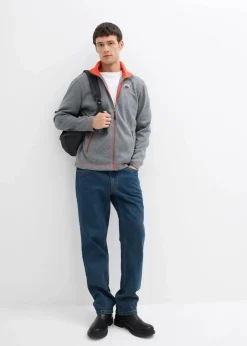 Sale Strick-Fleecejacke mit praktischen Reißverschlusstaschen Herren Große Größen|Jacken & Mäntel