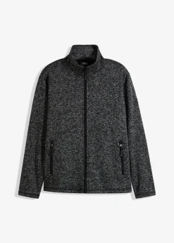 Clearance Strick-Fleecejacke mit Teddyfutter Herren Große Größen|Outdoorbekleidung