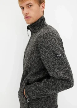 Clearance Strick-Fleecejacke mit Teddyfutter Herren Große Größen|Outdoorbekleidung