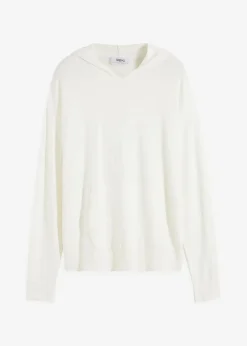 Sale Strick-Hoodie mit Kängurutasche aus Viskose-Mix Damen Nachhaltigere Materialien|Pullover & Strickjacken