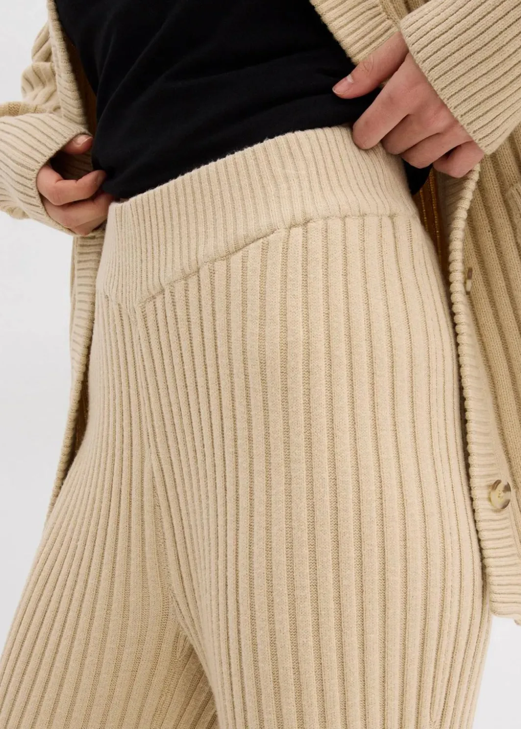 Damen bonprix Bekleidung·Kleider|Hosen|Strickhose aus softem Viskose-Mix