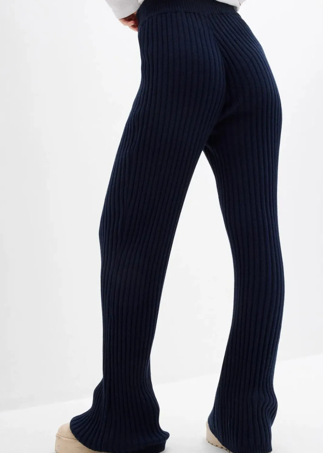 Damen bonprix Hosen|Bekleidung·Kleider|Strickhose aus softem Viskose-Mix