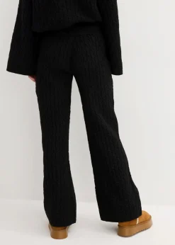 Sale Strickhose mit Zopfmuster Damen Bekleidung·Kleider|Hosen
