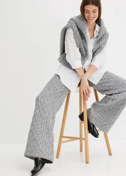 Best Strickhose mit Zopfmuster Damen Hosen|Bekleidung·Kleider