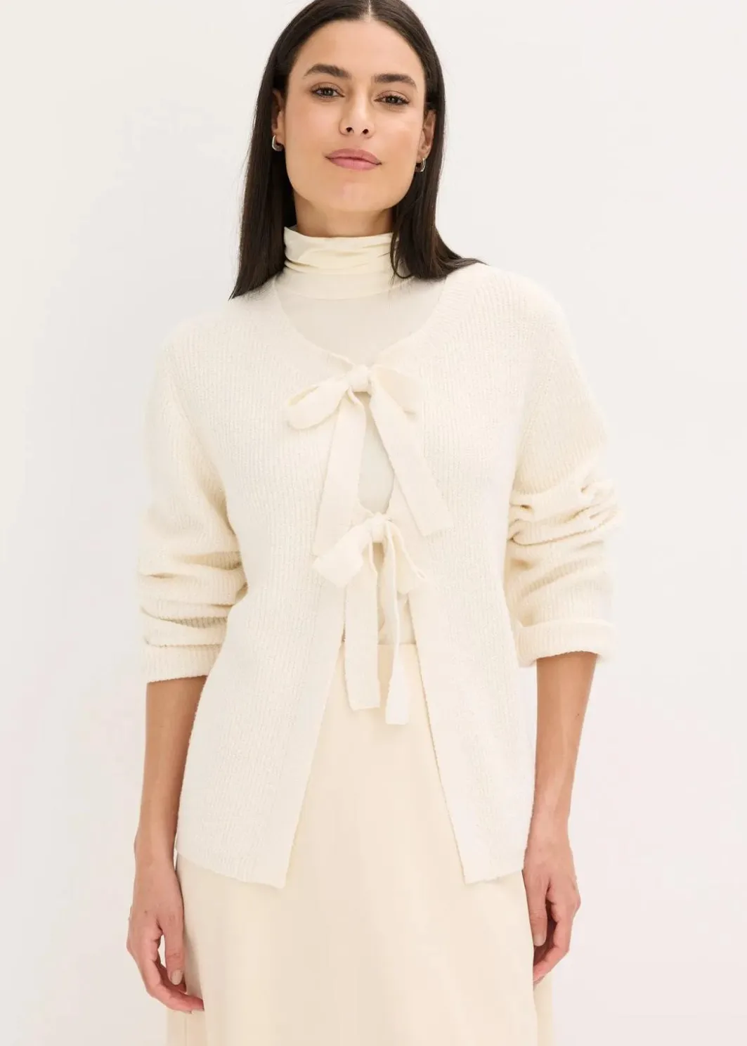 Strickjacke aus Baumwoll-Mix Damen Pullover & Strickjacken|Strickmode