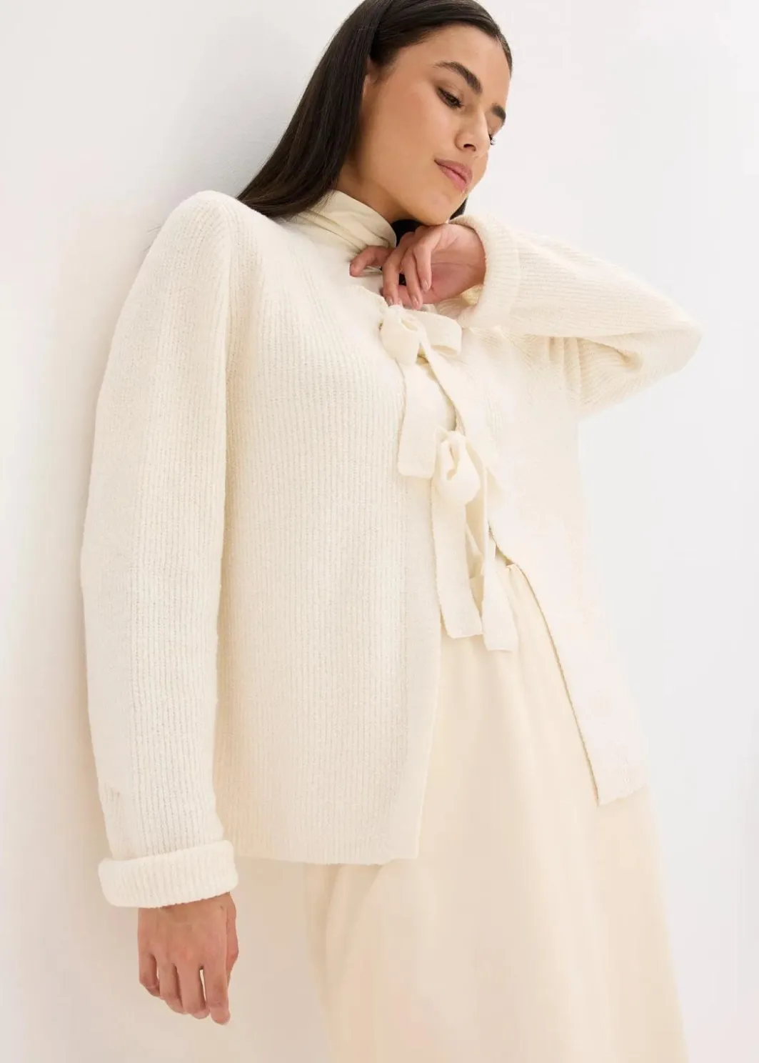 Strickjacke aus Baumwoll-Mix Damen Pullover & Strickjacken|Strickmode