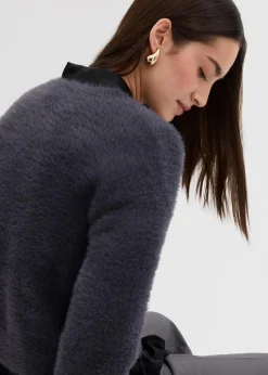 Clearance Strickjacke aus Federgarn-Viskose-Mix Damen Bekleidung·Umstandsmode|Bekleidung·Jeans