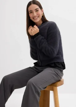Clearance Strickjacke aus Federgarn-Viskose-Mix Damen Bekleidung·Umstandsmode|Bekleidung·Jeans