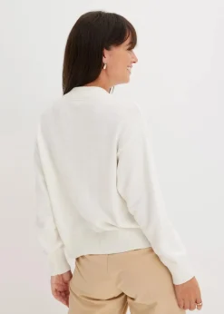 Damen bonprix Bekleidung·Umstandsmode|Pullover & Strickjacken|Strickjacke aus reiner Baumwolle