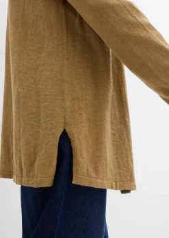 Damen bonprix Bekleidung·Umstandsmode|Pullover & Strickjacken|Strickjacke aus reiner leichter Baumwoll-Slub Qualität