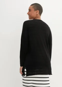 Clearance Strickjacke aus reiner leichter Baumwoll-Slub Qualität Damen Pullover & Strickjacken|Basics