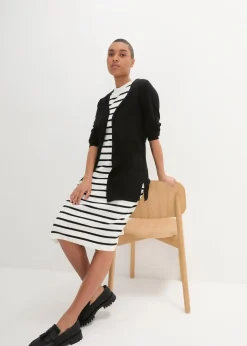 Clearance Strickjacke aus reiner leichter Baumwoll-Slub Qualität Damen Pullover & Strickjacken|Basics
