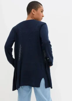 Damen bonprix Bekleidung·Umstandsmode|Pullover & Strickjacken|Strickjacke aus reiner leichter Baumwoll-Slub Qualität
