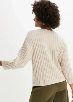 New Strickjacke aus Viskose-Mix Damen Bekleidung·Umstandsmode|Strickmode