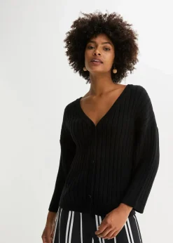 Damen bonprix Bekleidung·Umstandsmode|Strickmode|Strickjacke aus Viskose-Mix