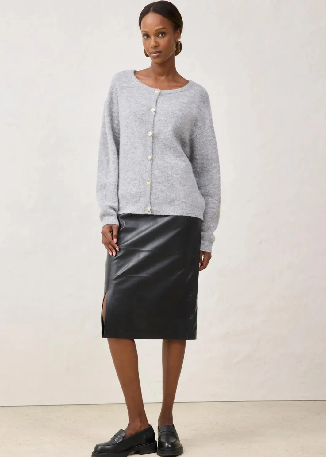 Online Strickjacke aus wärmendem Alpaka-Mix Damen Bekleidung·Umstandsmode|Premium