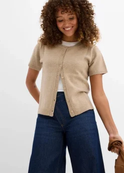 Clearance Strickjacke, Kurzarm Damen Bekleidung·Umstandsmode|Nachhaltigere Materialien