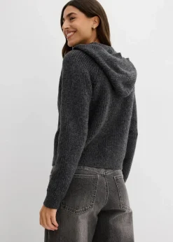 Discount Strickjacke mit Kapuze Damen Pullover & Strickjacken|Strickmode