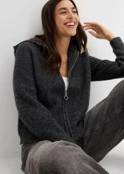 Discount Strickjacke mit Kapuze Damen Pullover & Strickjacken|Strickmode