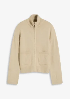 Damen bonprix Bekleidung·Umstandsmode|Strickmode|Strickjacke mit Reißverschluss